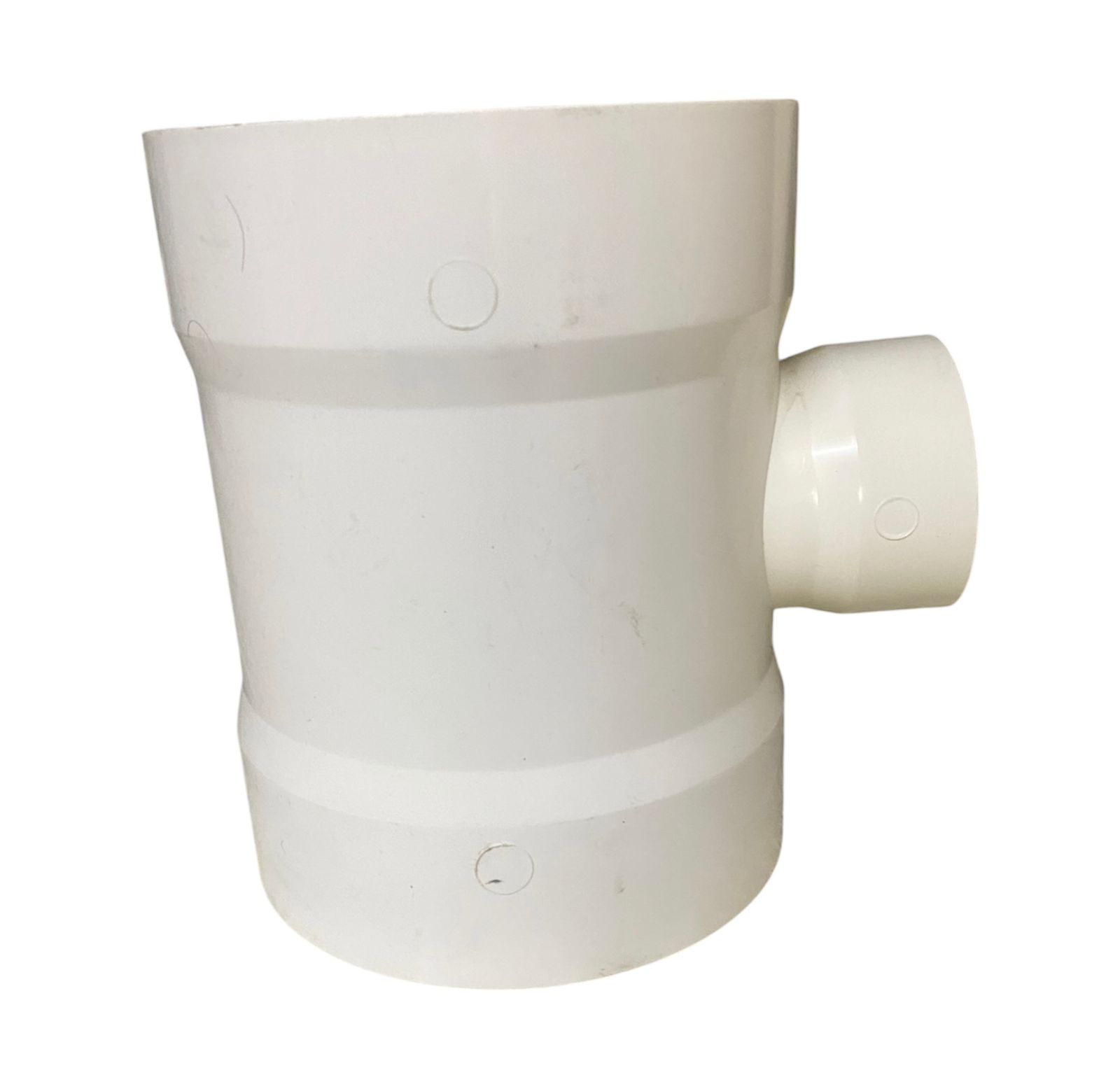 Tee Con Salida PVC De 4 A 2